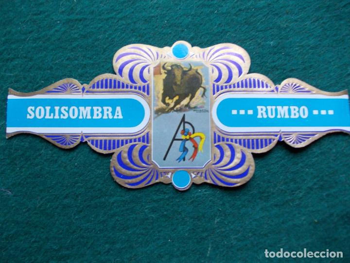 Vitolas de colecci&oacute;n: VITOLA SOLISOMBRA RUMBO SERIE TAURINA GANADERIAS N&ordm; 3