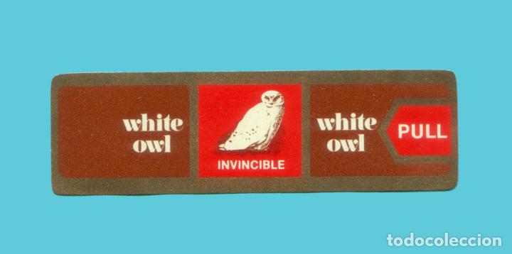 An&eacute;is de charuto de cole&ccedil;&atilde;o: VITOLA ANTIGUA - MARCA WHITE OWL (USA) - TEM&Aacute;TICA FAUNA (BUHO)