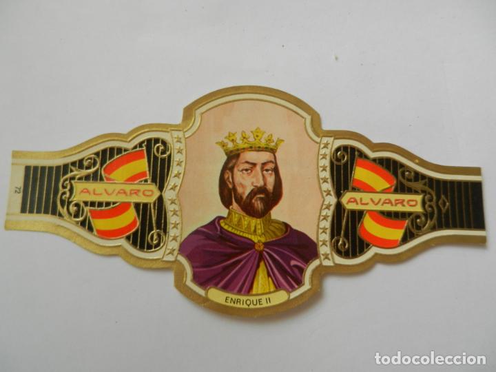 Vitolas de colecci&oacute;n: VITOLA ALVARO - SERIE REYES DE ESPA&Ntilde;A - ENRIQUE II.