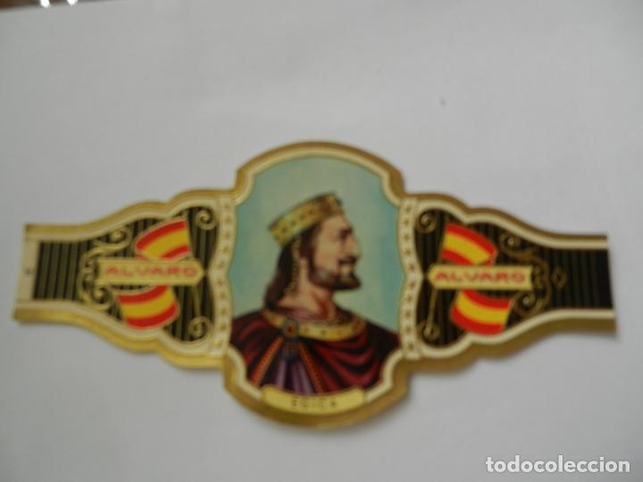 Vitolas de colecci&oacute;n: VITOLA ALVARO - SERIE REYES DE ESPA&Ntilde;A - EGICA.
