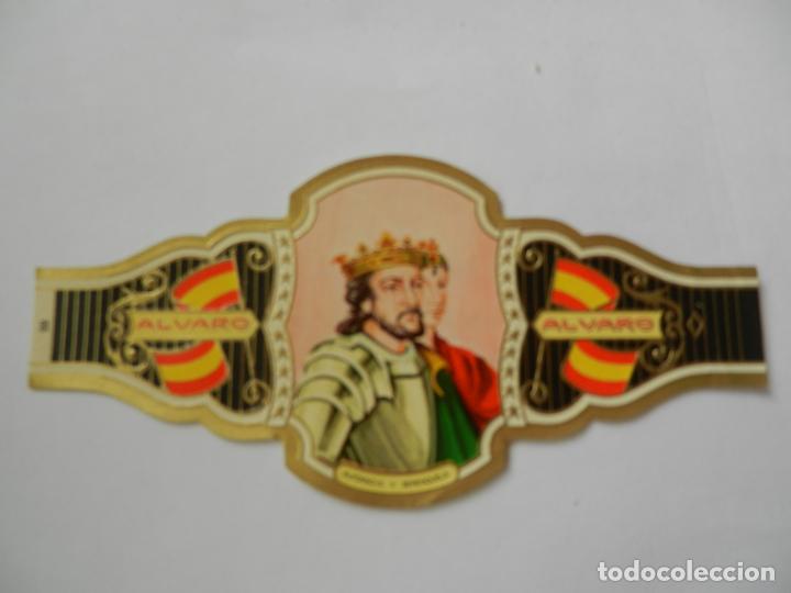 Vitolas de colecci&oacute;n: VITOLA ALVARO - SERIE REYES DE ESPA&Ntilde;A - ALFONSO IX Y BERENQUELA.