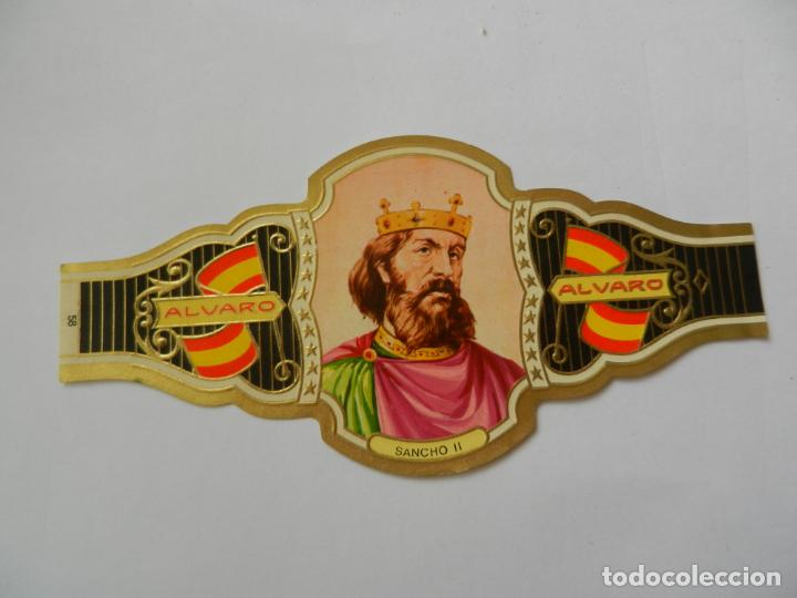 Vitolas de colecci&oacute;n: VITOLA ALVARO - SERIE REYES DE ESPA&Ntilde;A - SANCHO II.