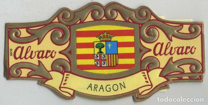 Bagues de cigare de collection: VITOLA COLECCI&Oacute;N ESPA&Ntilde;A EN EUROPA 30 VITOLAS. ARAG&Oacute;N. VIT-126 , 4