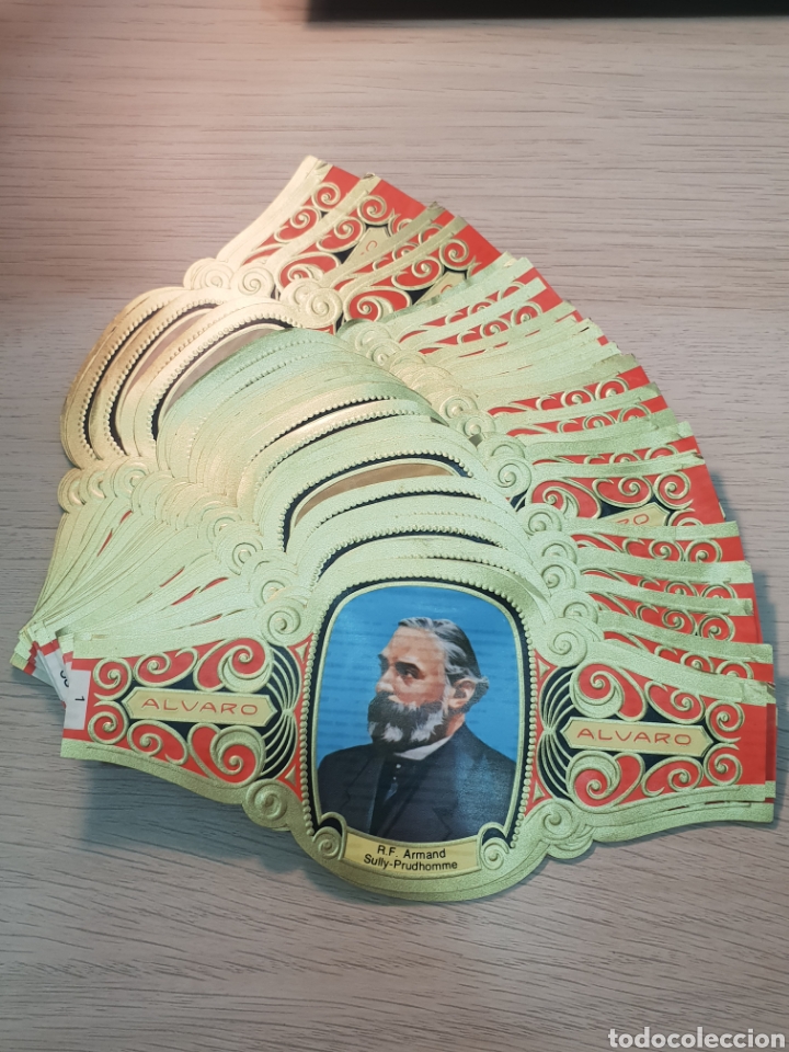 Bagues de cigare de collection: SERIE COMPLETA 68 VITOLAS. GRAN FORMATO . PREMIOS NOVEL LITERATURA . ALVARO