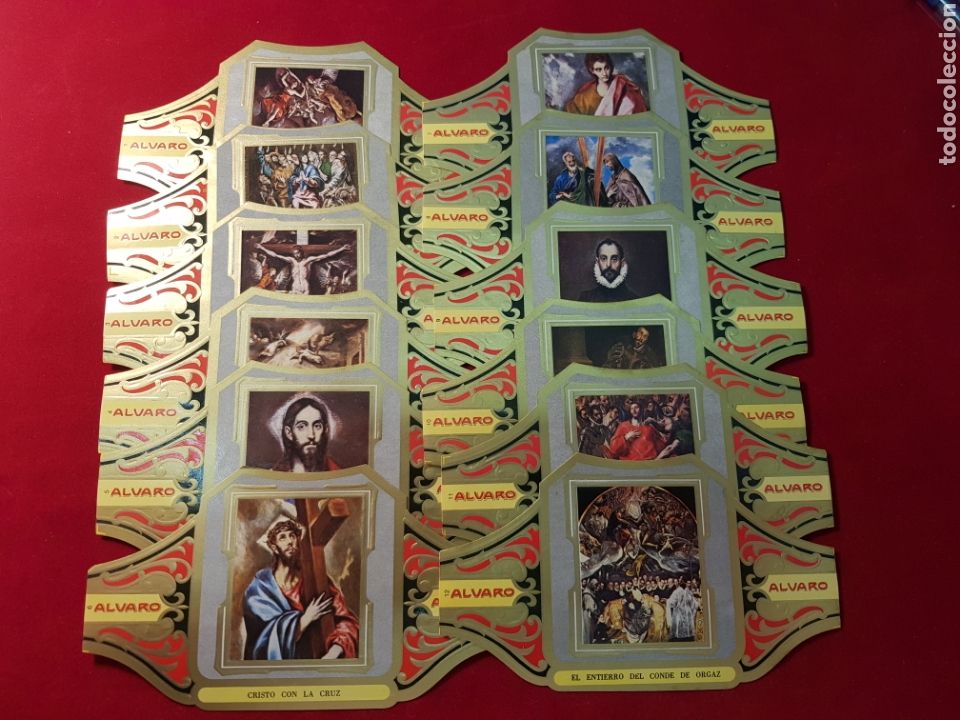 Vitolas de colecci&oacute;n: SERIE COMPLETA 12 VITOLAS. CUADROS DE PINTORES ESPA&Ntilde;OLES. ALVARO