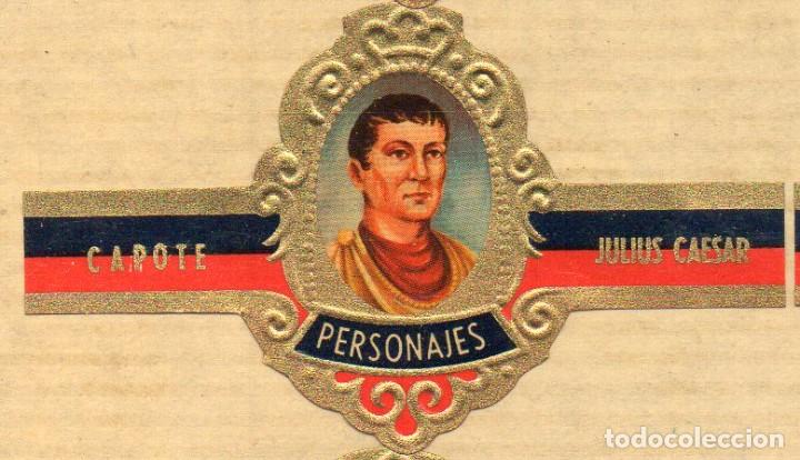 Vitolas de colecci&oacute;n: VITOLA, JULIUS CAESAR, CAPOTE, SERIE PERSONAJES
