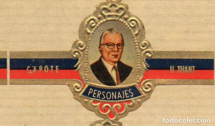 Vitolas de colecci&oacute;n: VITOLA, U THANT, CAPOTE, SERIE PERSONAJES