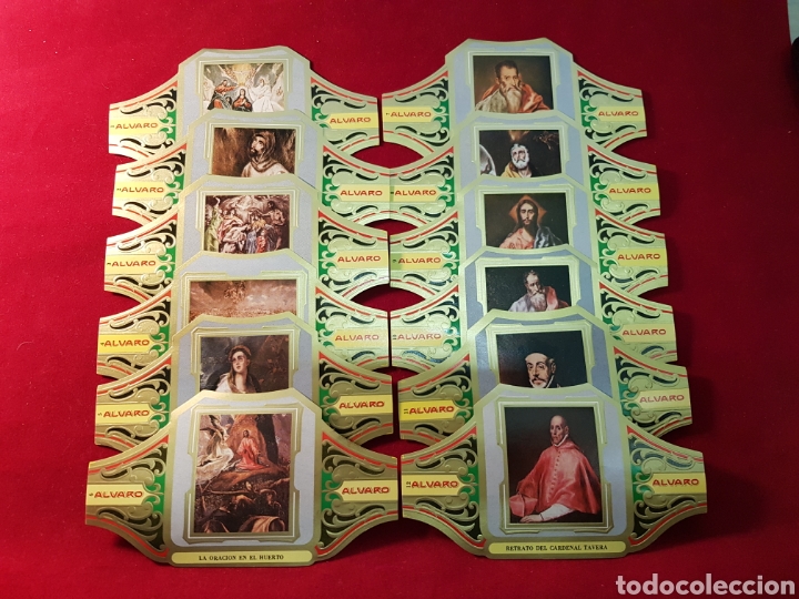 Vitolas de colecci&oacute;n: SERIE COMPLETA 12 VITOLAS. CUADROS DE PINTORES ESPA&Ntilde;OLES. EL GRECO . SERIE III. ALVARO.