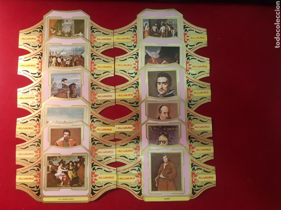 Vitolas de colecci&oacute;n: SERIE COMPLETA 12 VITOLAS. CUADROS DE PINTORES ESPA&Ntilde;OLES. SERIE II. VEL&Aacute;ZQUEZ.
