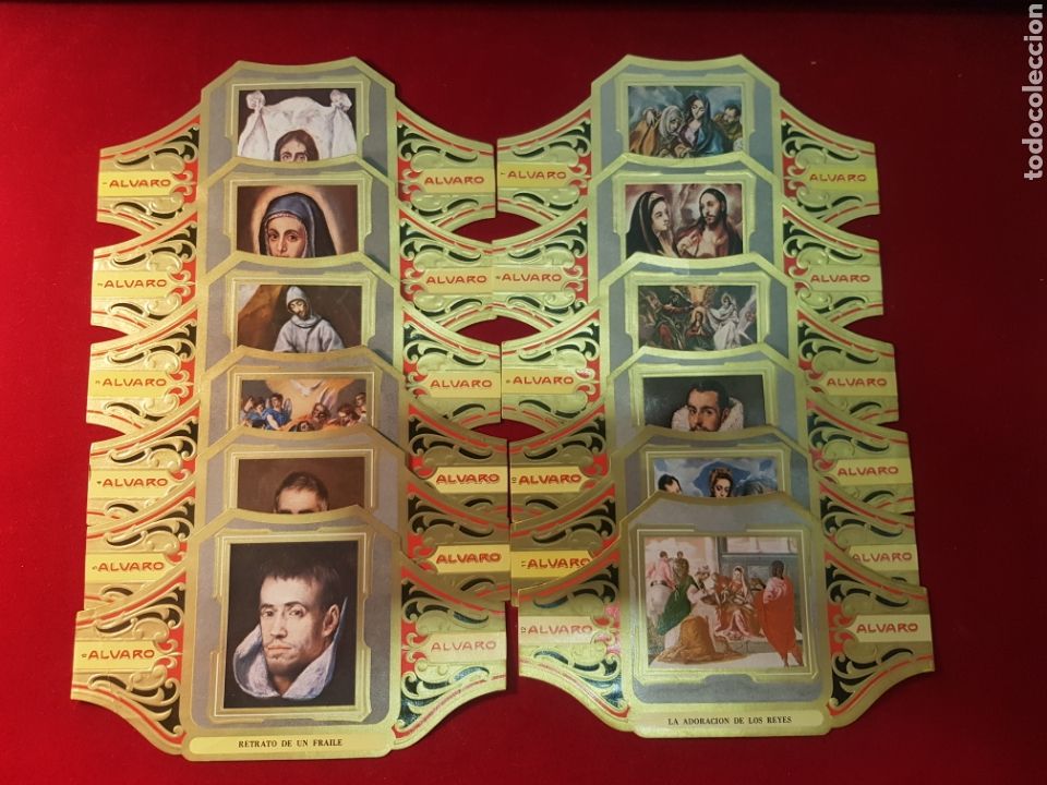 Vitolas de colecci&oacute;n: SERIE COMPLETA 12 VITOLAS. CUADROS DE PINTORES ESPA&Ntilde;OLES. SERIE II. EL GRECO. ALVARO.