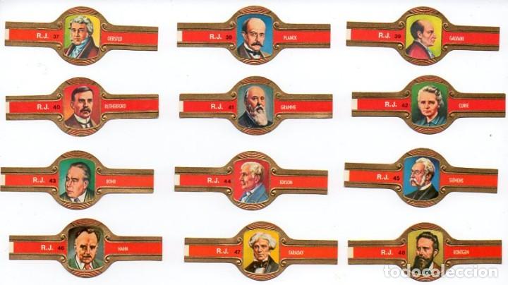Vitolas de colecci&oacute;n: Vitolas. Serie completa Rokende Jan - Inventores, 12 vitolas.