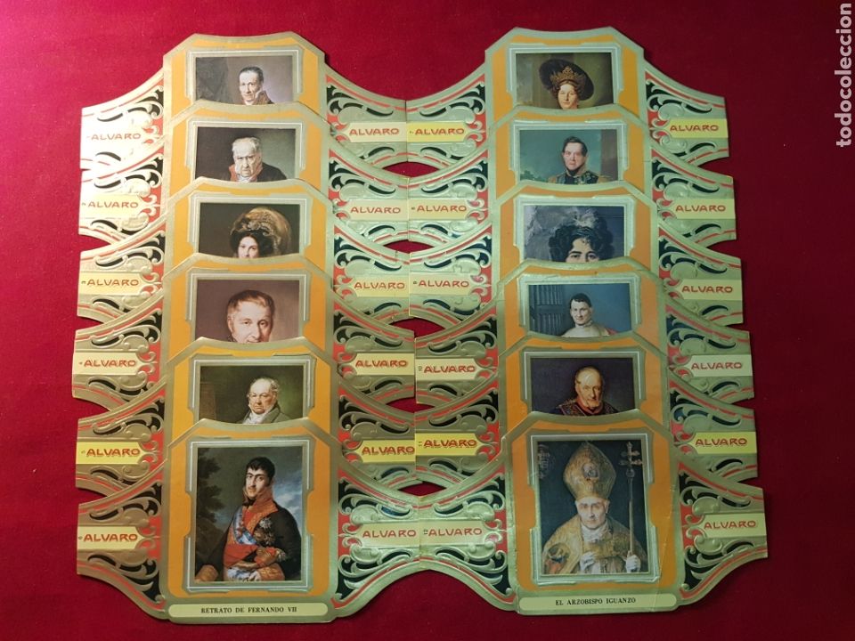 Vitolas de colecci&oacute;n: SERIE COMPLETA 12 VITOLAS. CUADROS DE PINTORES ESPA&Ntilde;OLES. VICENTE L&Oacute;PEZ. ALVARO