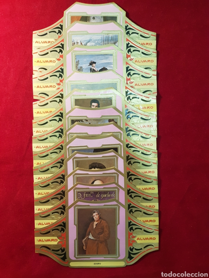 Vitolas de colecci&oacute;n: SERIE COMPLETA 12 VITOLAS. SERIE II. CUADROS DE PINTORES ESPA&Ntilde;OLES. VEL&Aacute;ZQUEZ. ALVARO