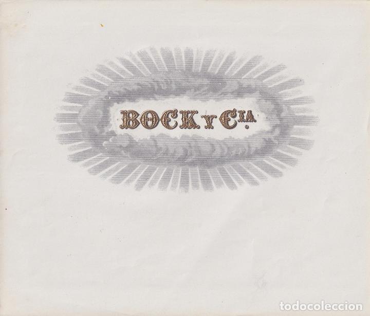 Vitolas de colecci&oacute;n: TAB-148 CUBA TOBACCO LEBEL 21x18cm. FABRICA DE TABACOS BOCK