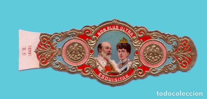 An&eacute;is de charuto de cole&ccedil;&atilde;o: VITOLA ANTIGUA - SIN MARCA - EL REY EDUARDO VII DE INGLATERRA Y ALEJANDRA. GK 16621