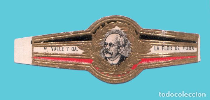 Vitolas de colecci&oacute;n: VITOLA ANTIGUA - MARCA CUBANA LA FLOR DE CUBA. MANUEL VALLE Y CIA. - EL CANCILLER BISMARCK
