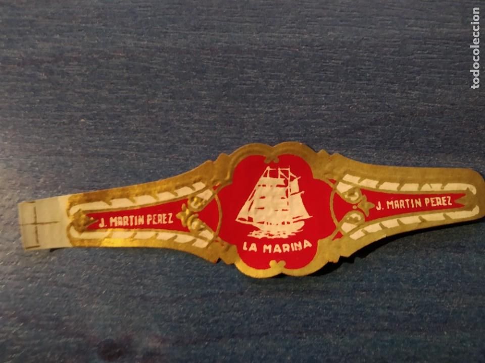 Collection cigar bands: Vitola La Marina. J Martin Perez