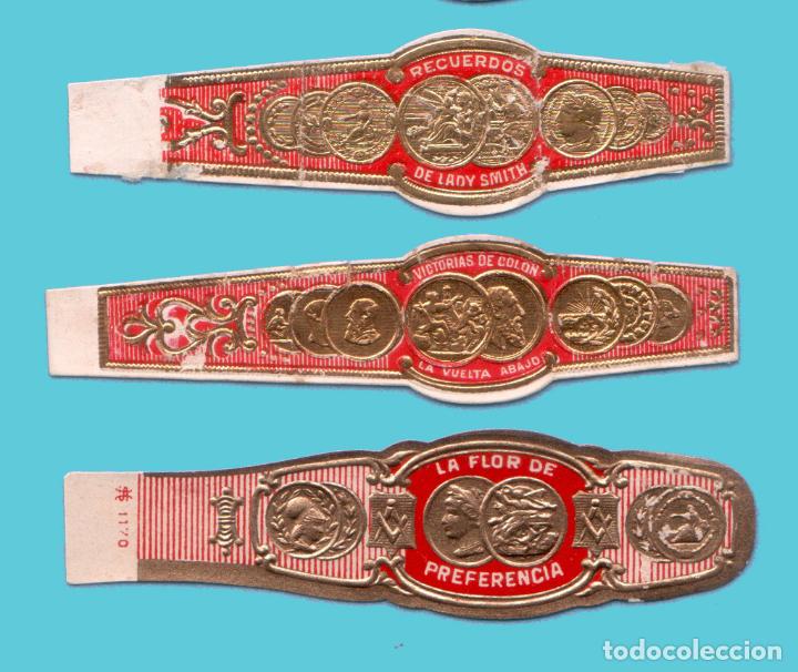 Vitolas de colecci&oacute;n: 3 VITOLAS ANTIGUAS - SIN MARCA - PROCEDENCIA CUBA Y M&Eacute;XICO - MEDALLONES