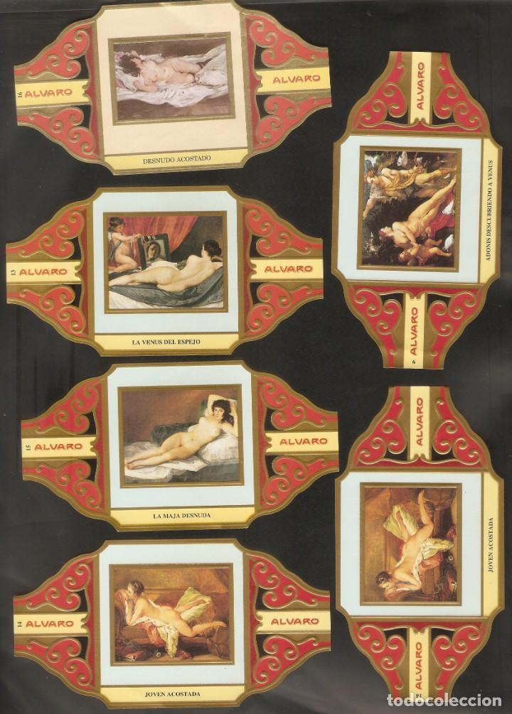 Vitolas de colecci&oacute;n: 6 V&Iacute;TOLAS - SERIE II PINTURA - EL DESNUDO EN EL ARTE - VER ROTO REVERSOS