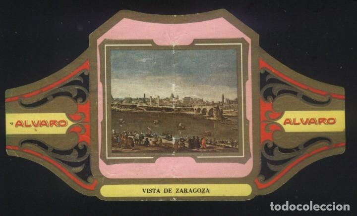 Vitolas de colecci&oacute;n: B-0182- VITOLA ALVARO. VISTA DE ZARAGOZA (VELAZQUEZ)