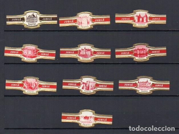 Vitolas de colecci&oacute;n: Vitolas, Serie Jubile - Castillos de Lorena, 10 vitolas.