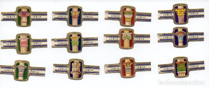 Vitolas de colecci&oacute;n: Vitolas, Serie Jubile - Capiteles. 12 vitolas.