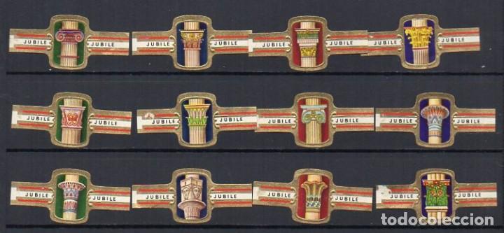 Vitolas de colecci&oacute;n: Vitolas, Serie Jubile - Capiteles. 12 vitolas.
