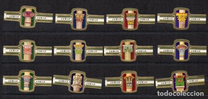 Vitolas de colecci&oacute;n: Vitolas, Serie Jubile - Capiteles. 12 vitolas.
