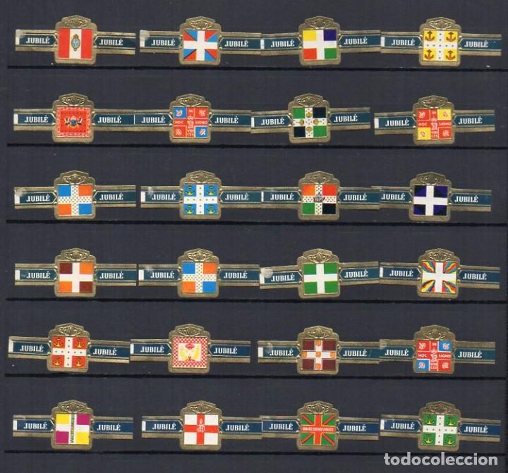 Vitolas de colecci&oacute;n: Vitolas, Serie Jubile - Banderas Militares Francesas, 24 vitolas.