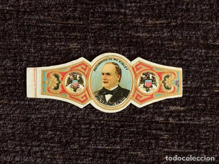 Vitolas de colecci&oacute;n: Vitola M&eacute;jico: Recuerdos de Mc.Kinley - BALSA HNOS - n&ordm;963