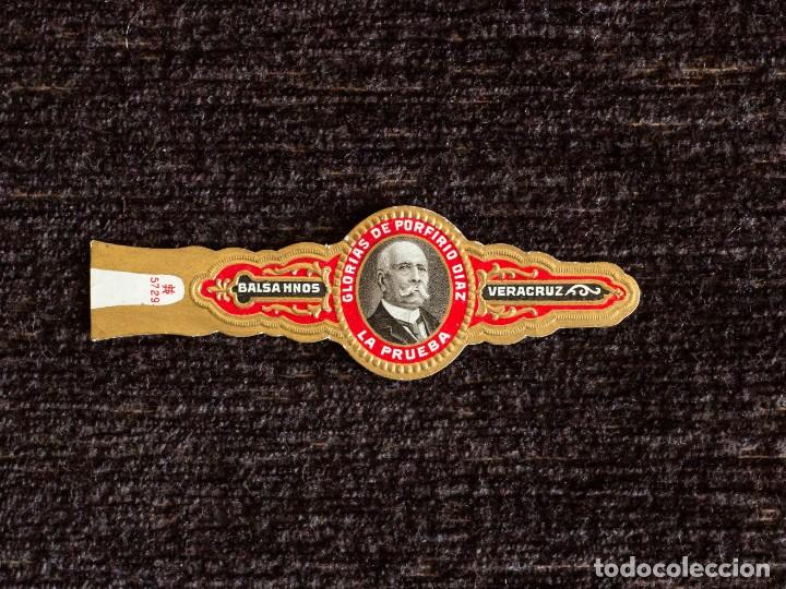 Vitolas de colecci&oacute;n: Vitola m&eacute;jico: Glorias de Porfirio D&iacute;az, La Prueba - BALSA HNOS - n&ordm;972