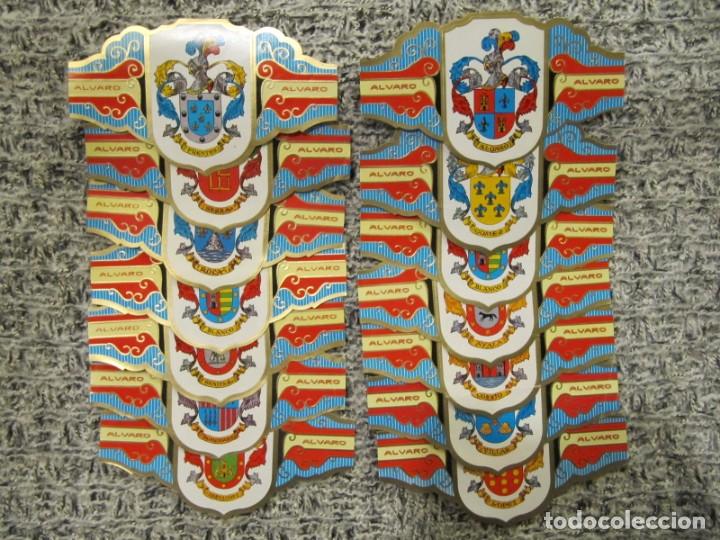 Vitolas de colecci&oacute;n: LOTE DE VITOLAS - HERALDICA - ESCUDOS APELLIDOS - 1