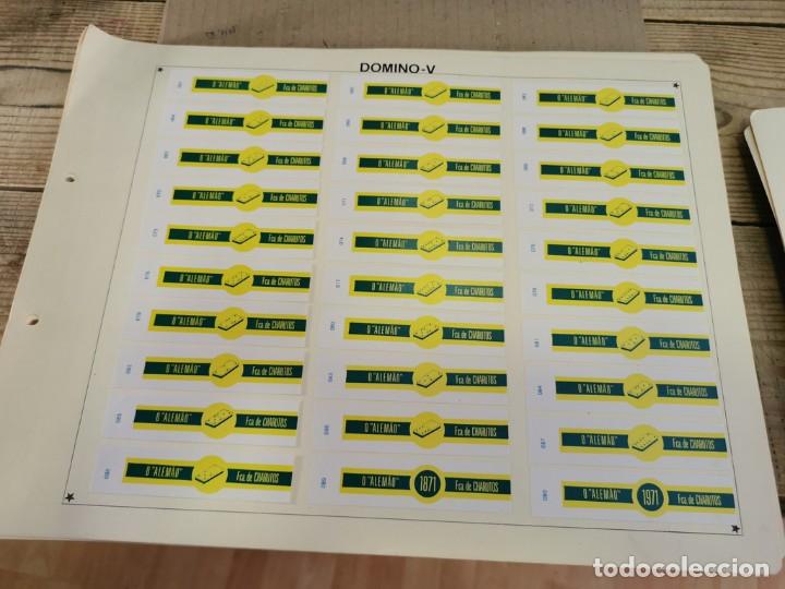 Vitolas de colecci&oacute;n: SAO FELIX, FICHAS DE DOMINO, SERIE 2&ordf;, VERDE, 30 VITOLAS, SERIE COMPLETA.