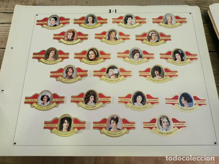 Vitolas de colecci&oacute;n: SERIE COMPLETA NUEVA MUJERES FAMOSAS EN ARTES PINTURA 55 VITOLAS ALVARO