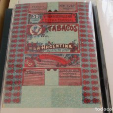 Vitolas de colección: LÁMINA 19X15 CM.- TABACOS DE LA ARGENTINA, BERNINI HNOS., Y TABACO LEGÍTIMO PURO VIRGINIA. Lote 250138935