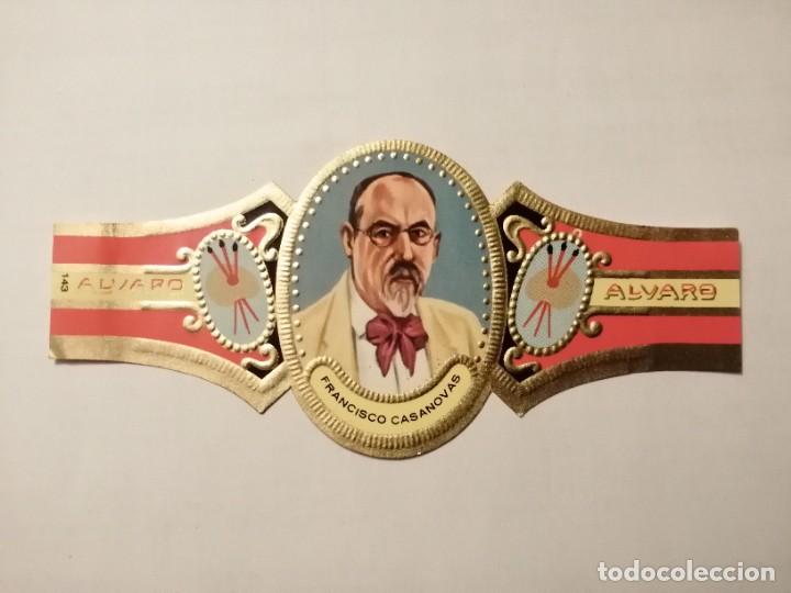 Vitolas de colecci&oacute;n: VITOLA: ALVARO - SERIE: PINTORES, FRANCISCO CASANOVAS.