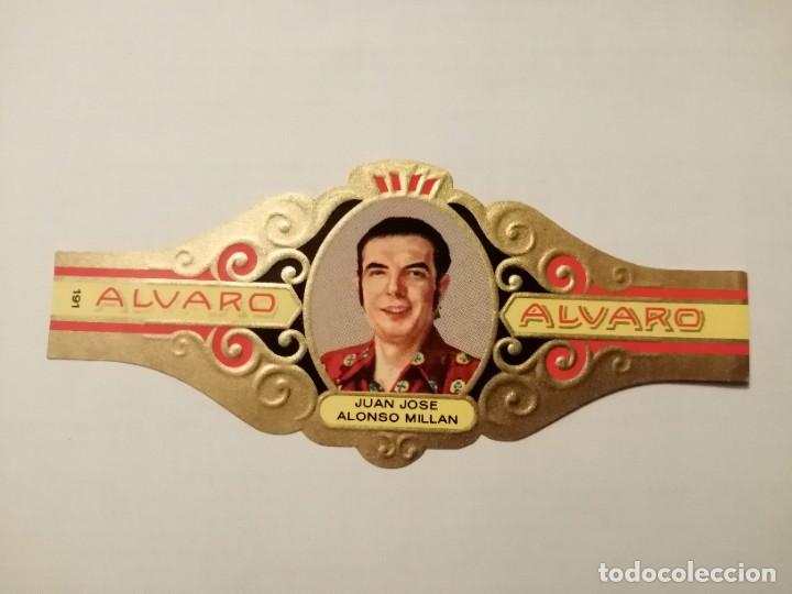 Vitolas de colecci&oacute;n: VITOLA: ALVARO - SERIE: LITERATOS, JUAN JOS&Eacute; ALONSO MILLAN.