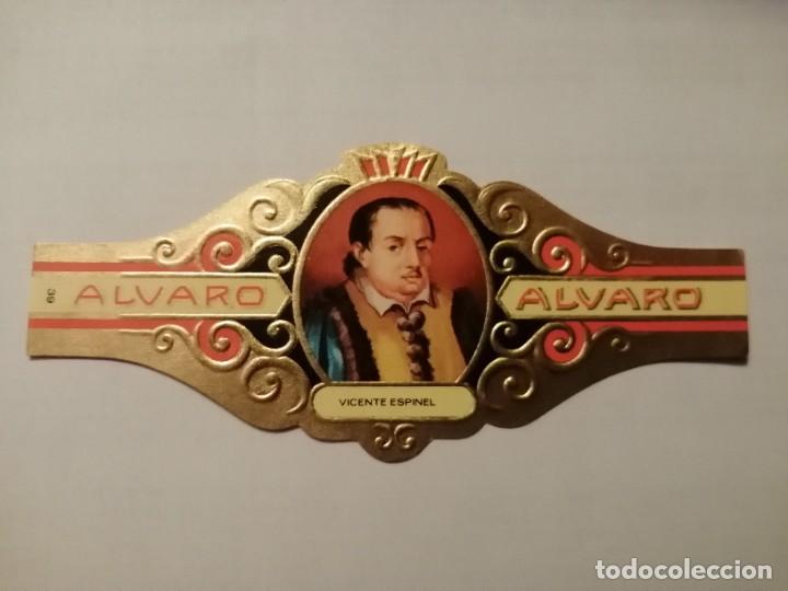 Vitolas de colecci&oacute;n: VITOLA: ALVARO - SERIE: LITERATOS, VICENTE ESPINEL.
