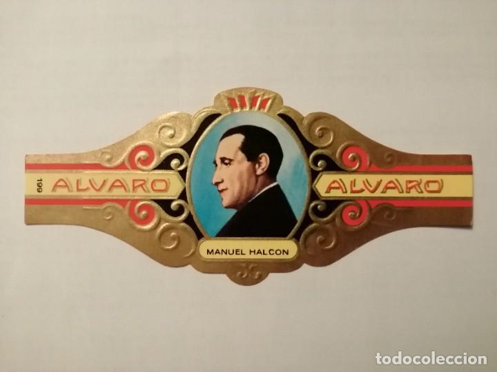Vitolas de colecci&oacute;n: VITOLA: ALVARO - SERIE: LITERATOS, MANUEL HALCON.