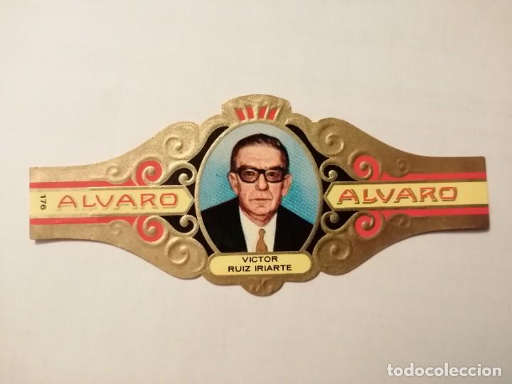 Vitolas de colecci&oacute;n: VITOLA: ALVARO - SERIE: LITERATOS, VICTOR RUIZ IRIARTE.