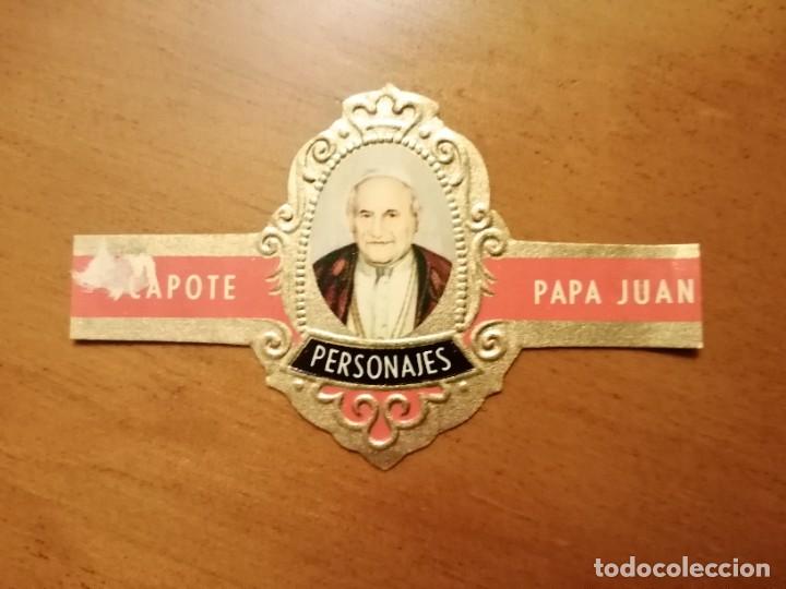 Vitolas de colecci&oacute;n: VITOLA CAPOTE - COLECCI&Oacute;N: PERSONAJES - PAPA JUAN - SERIE A N&Uacute;MERO 11.