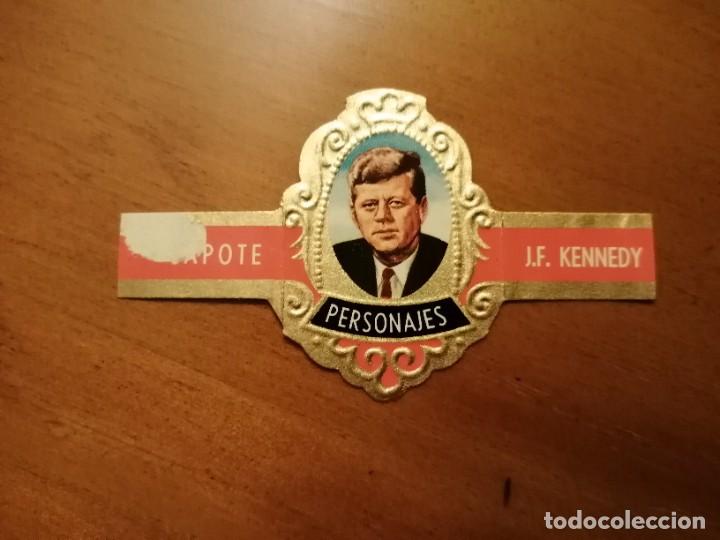 Vitolas de colecci&oacute;n: VITOLA CAPOTE - COLECCI&Oacute;N: PERSONAJES - J. F. KENNEDY - SERIE A N&Uacute;MERO 5.