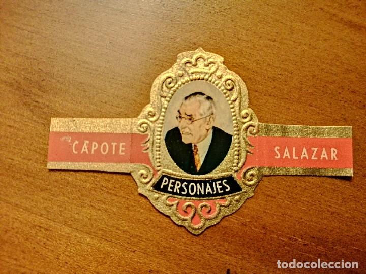 Vitolas de colecci&oacute;n: VITOLA CAPOTE - COLECCI&Oacute;N: PERSONAJES - SALAZAR - SERIE A N&Uacute;MERO 2.