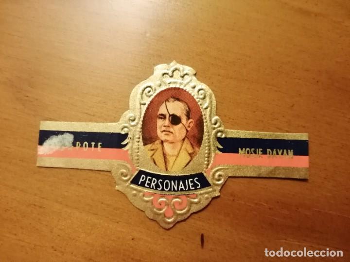 Vitolas de colecci&oacute;n: VITOLA CAPOTE - COLECCI&Oacute;N: PERSONAJES - MOSJE DAYAN - SERIE B N&Uacute;MERO 12