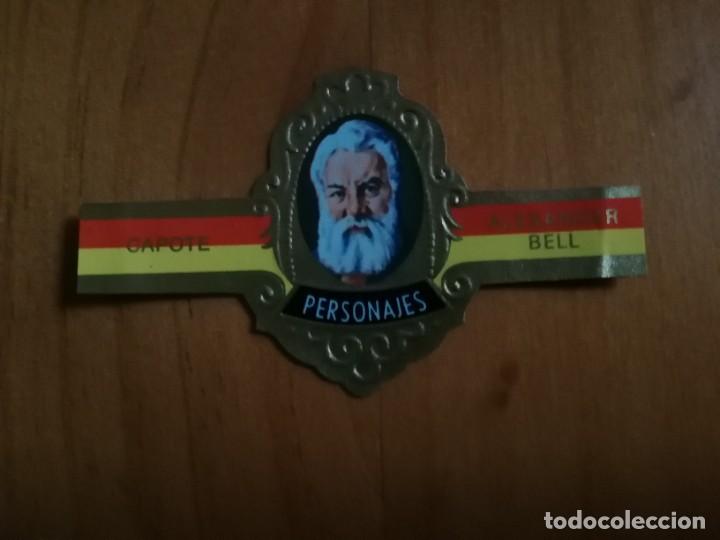 Vitolas de colecci&oacute;n: VITOLA CAPOTE - COLECCI&Oacute;N: PERSONAJES - ALEXANDER BELL - SERIE G - N&Uacute;MERO 1
