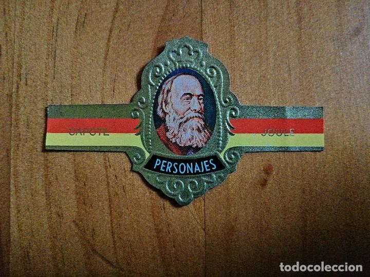 Vitolas de colecci&oacute;n: VITOLA CAPOTE - COLECCI&Oacute;N: PERSONAJES - JOULE - SERIE G - N&Uacute;MERO 8