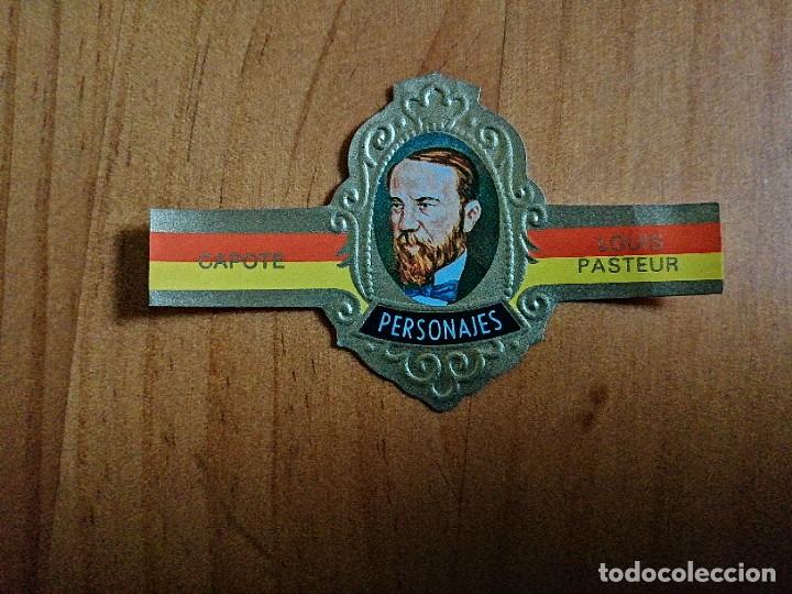 Vitolas de colecci&oacute;n: VITOLA CAPOTE - COLECCI&Oacute;N: PERSONAJES - LOUIS PASTEUR - SERIE G - N&Uacute;MERO 9