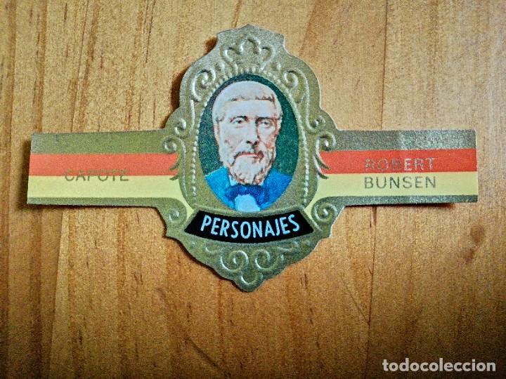 Vitolas de colecci&oacute;n: VITOLA CAPOTE - COLECCI&Oacute;N: PERSONAJES - ROBERT BUNSEN - SERIE G - N&Uacute;MERO 12