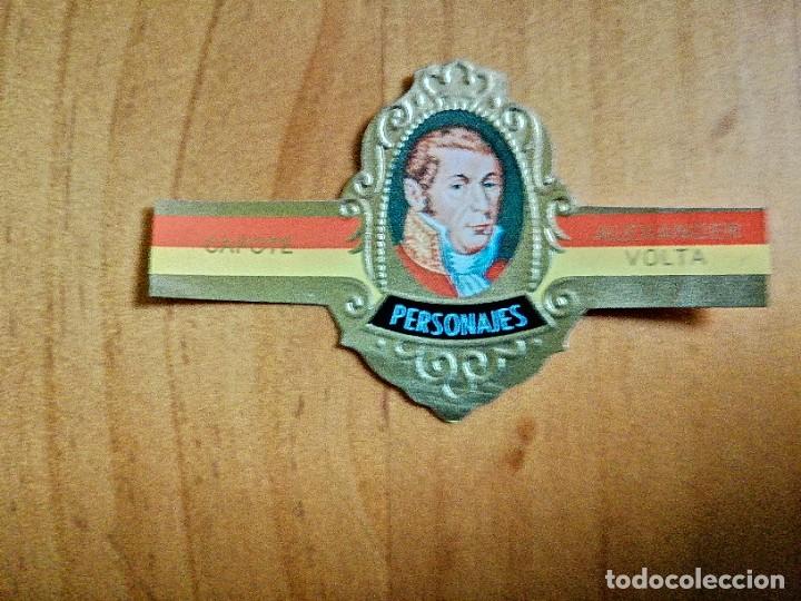 Vitolas de colecci&oacute;n: VITOLA CAPOTE - COLECCI&Oacute;N: PERSONAJES - ALEXANDER VOLTA - SERIE G - N&Uacute;MERO 14