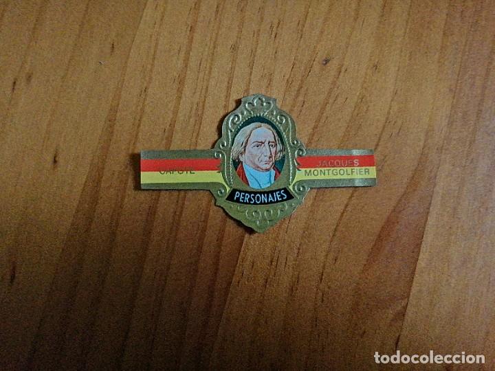 Vitolas de colecci&oacute;n: VITOLA CAPOTE - COLECCI&Oacute;N: PERSONAJES - JACQUES MONTGOLFIER - SERIE G - N&Uacute;MERO 19